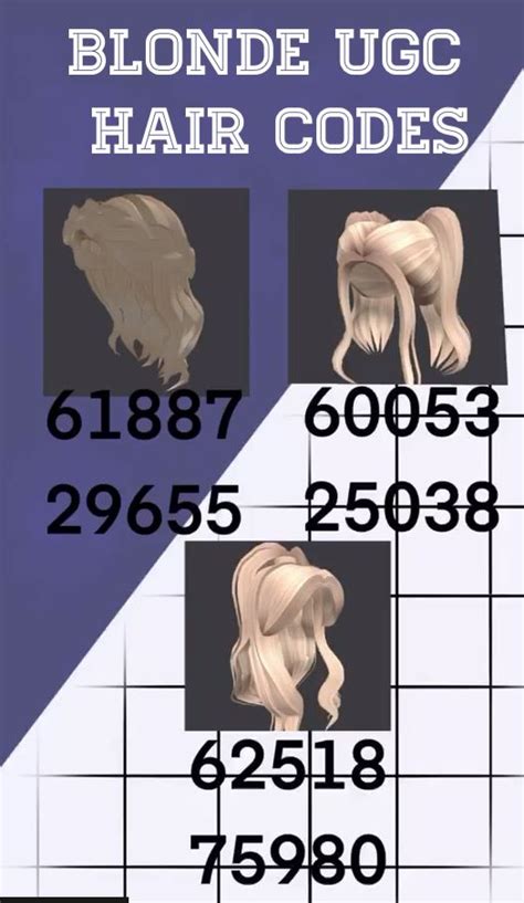 codes for ugc hair